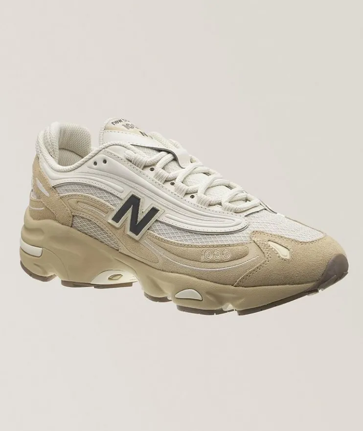 1000 Suede & Mesh Sneakers