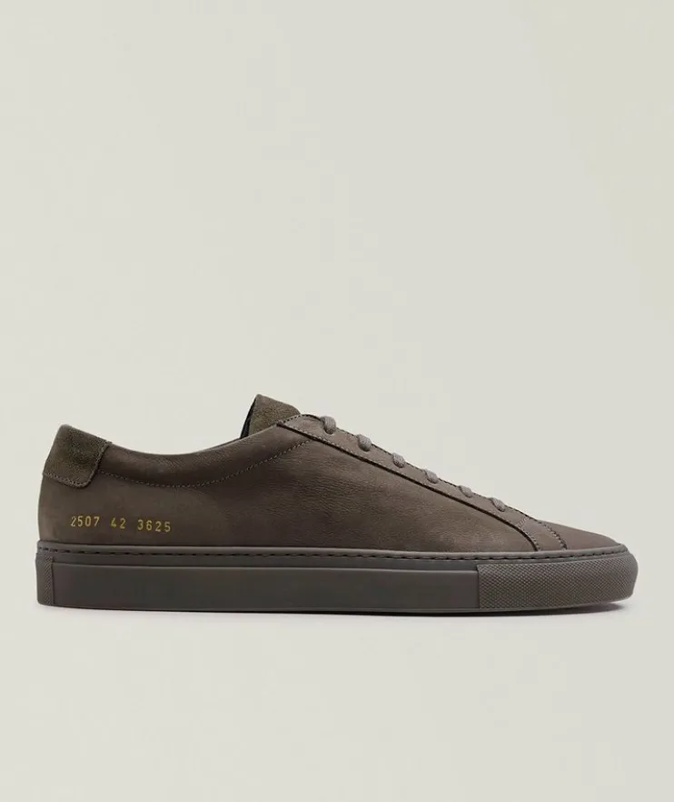 Achilles Nubuck Leather Sneakers