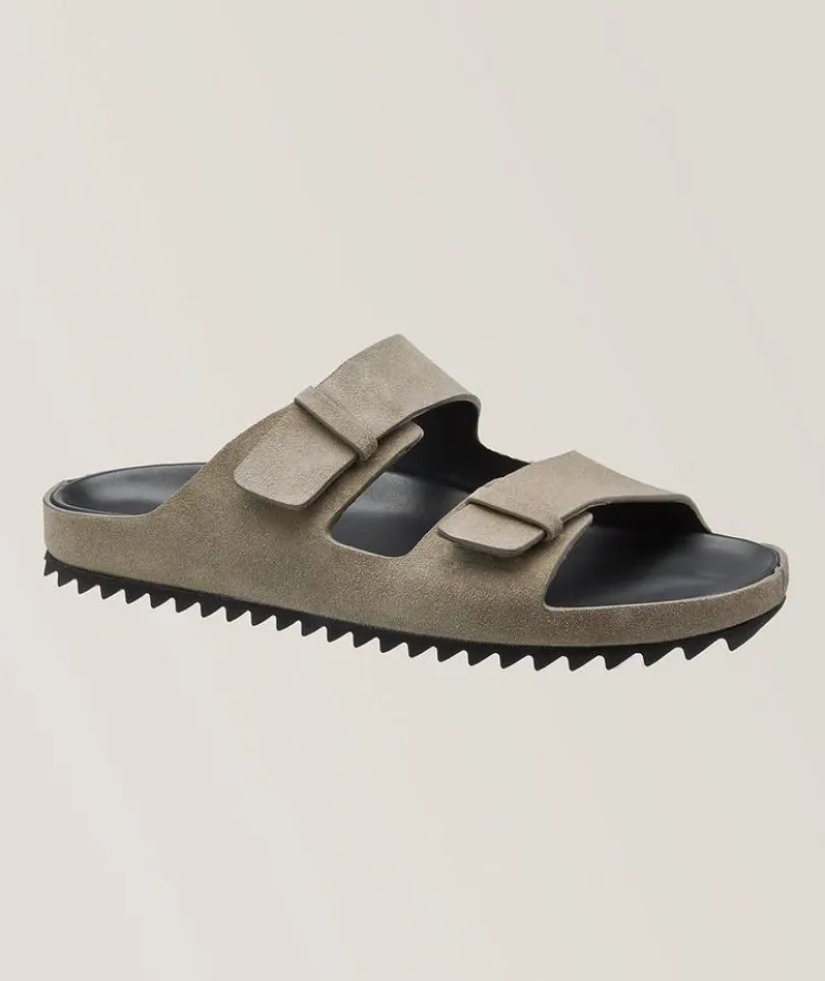 Agora Suede Double Buckle Sandals