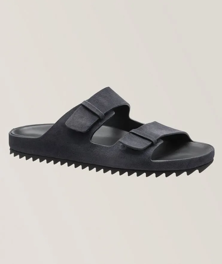 Agora Suede Double Buckle Sandals