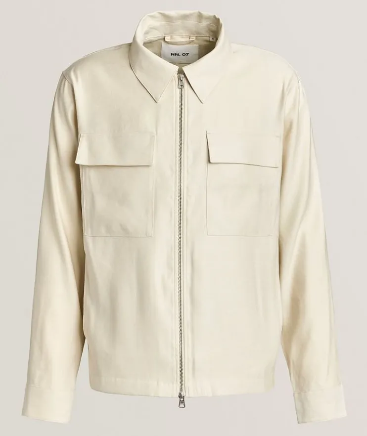 Alban Linen-Blend Overshirt