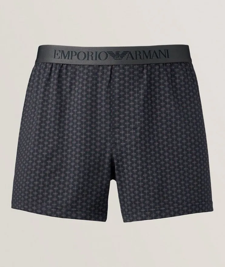 Allover Stretch-Cotton Boxers