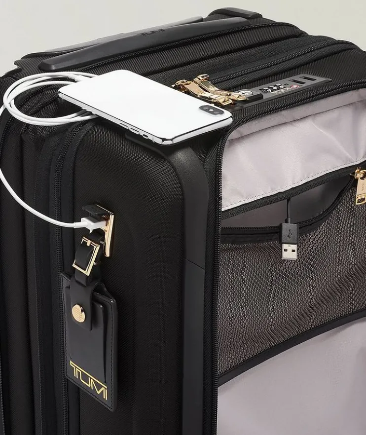 Alpha International Dual Access 4-Wheeled Carry-On