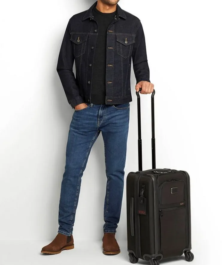 Alpha International Dual Access 4-Wheeled Carry-On