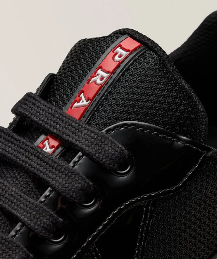 America's Cup Patent Leather & Mesh Sneakers