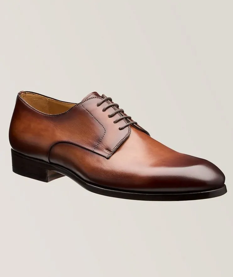 Andros Burnished Leather Lace up Derbies