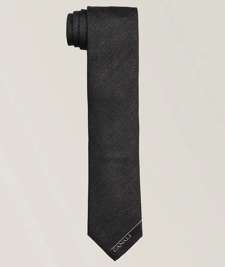 Anniversary Textured Silk-Cashmere Tie