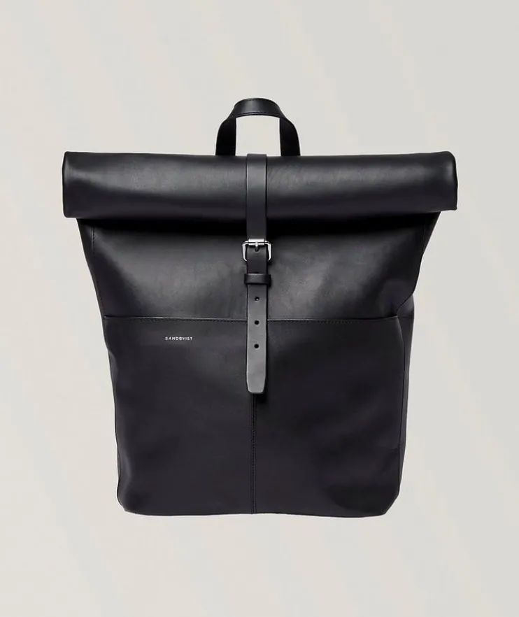 Antonia Rolltop Leather Backpack