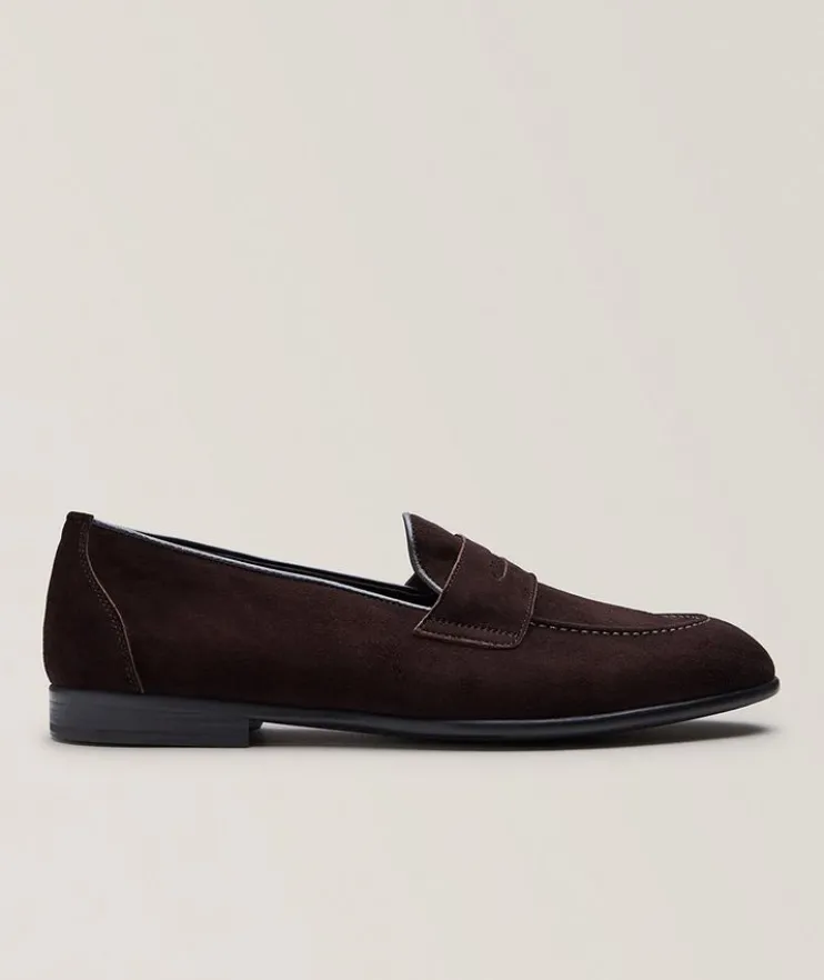 Appia Suede Penny Loafers