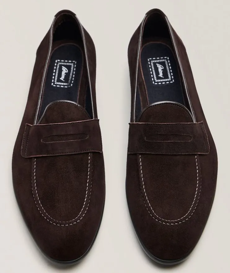 Appia Suede Penny Loafers