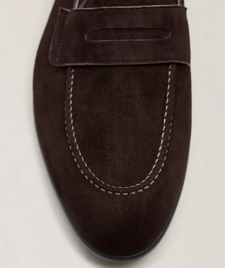 Appia Suede Penny Loafers