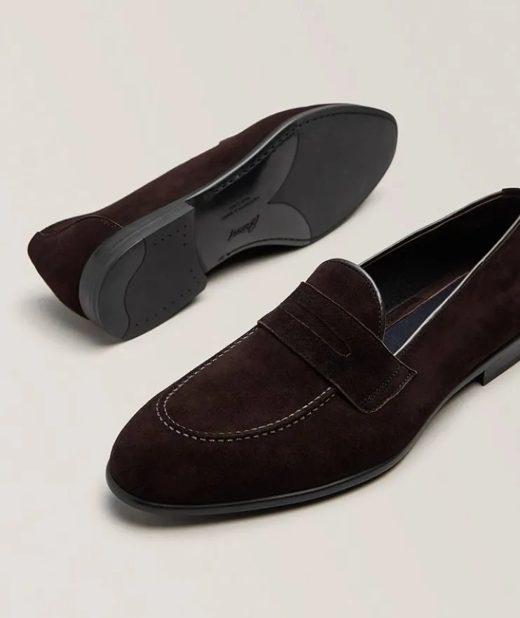 Appia Suede Penny Loafers