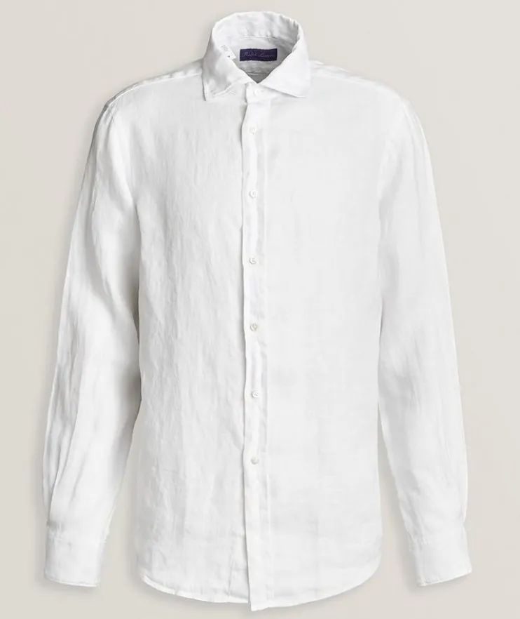 Aston Basketweave Linen Sport Shirt
