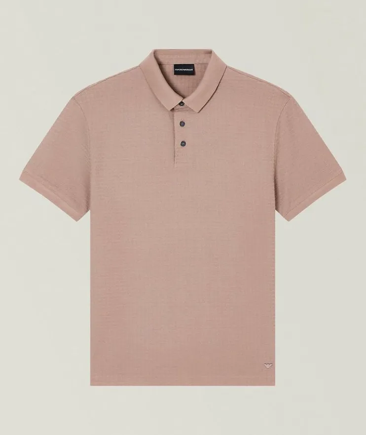 ASV Textured Jacquard Jersey Polo