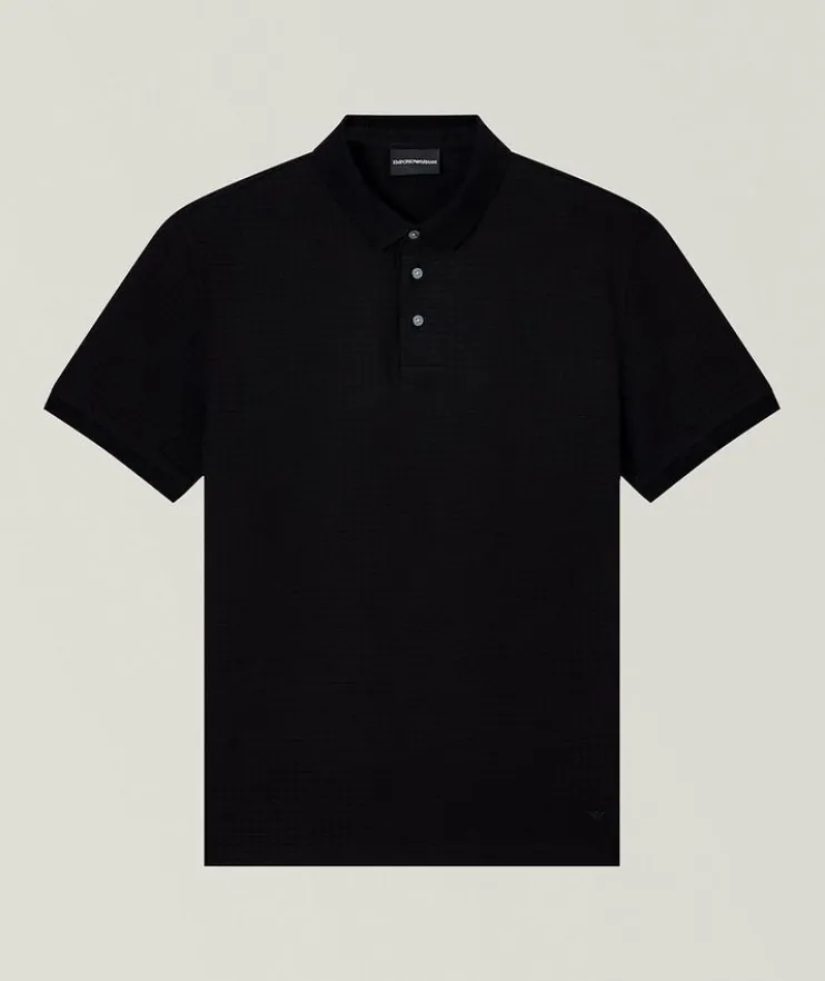 ASV Textured Jacquard Jersey Polo