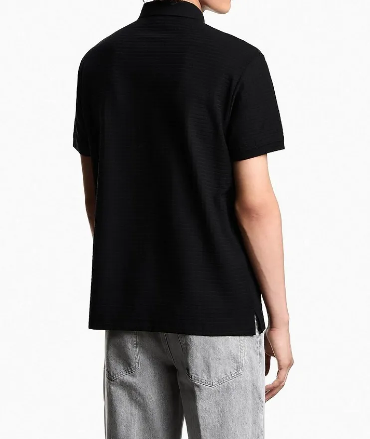 ASV Textured Jacquard Jersey Polo