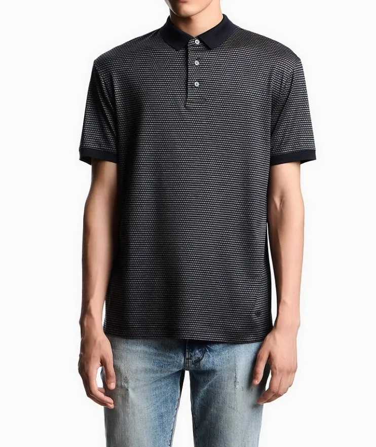 ASV Two-Tone Printed Polo