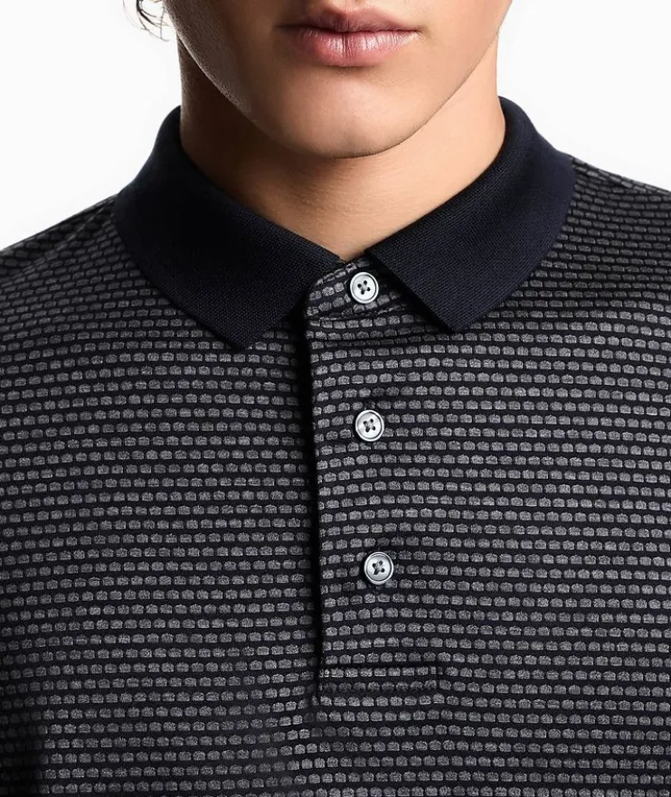 ASV Two-Tone Printed Polo