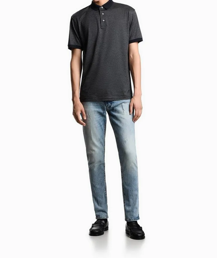 ASV Two-Tone Printed Polo