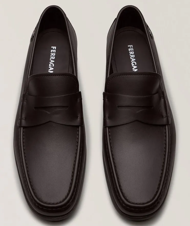 Athen Leather Penny Loafers