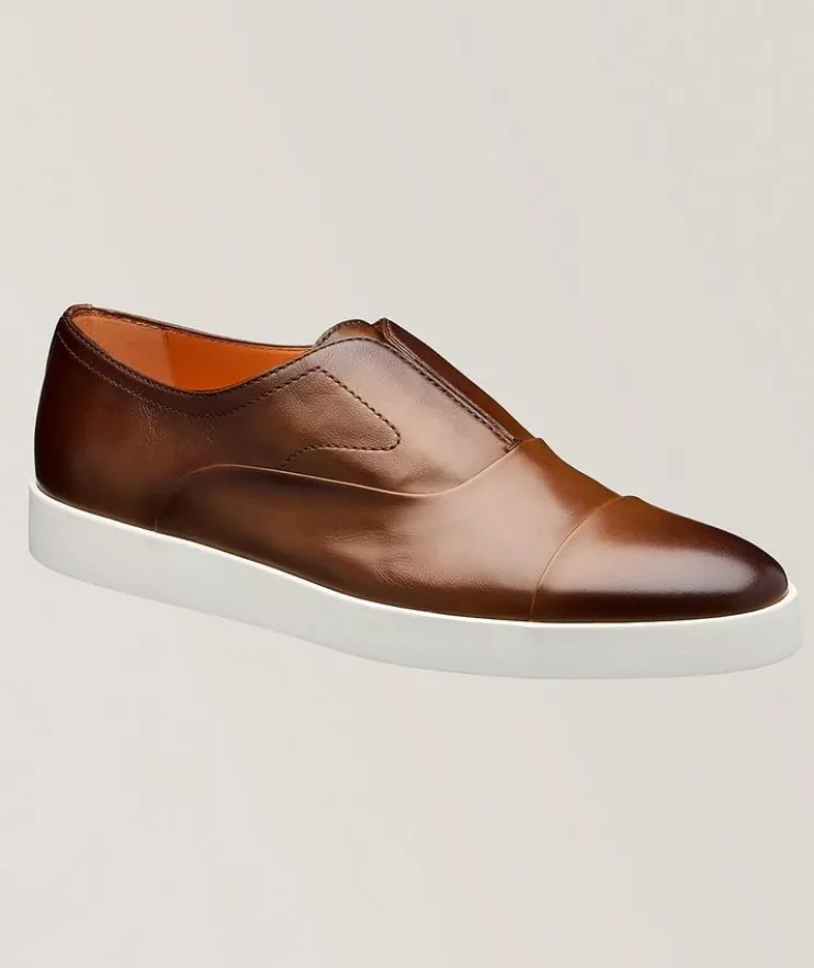 Atlantis Leather Slip-On Sneakers