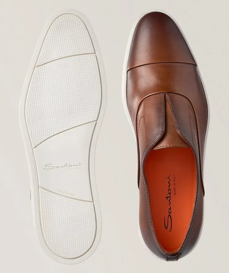 Atlantis Leather Slip-On Sneakers