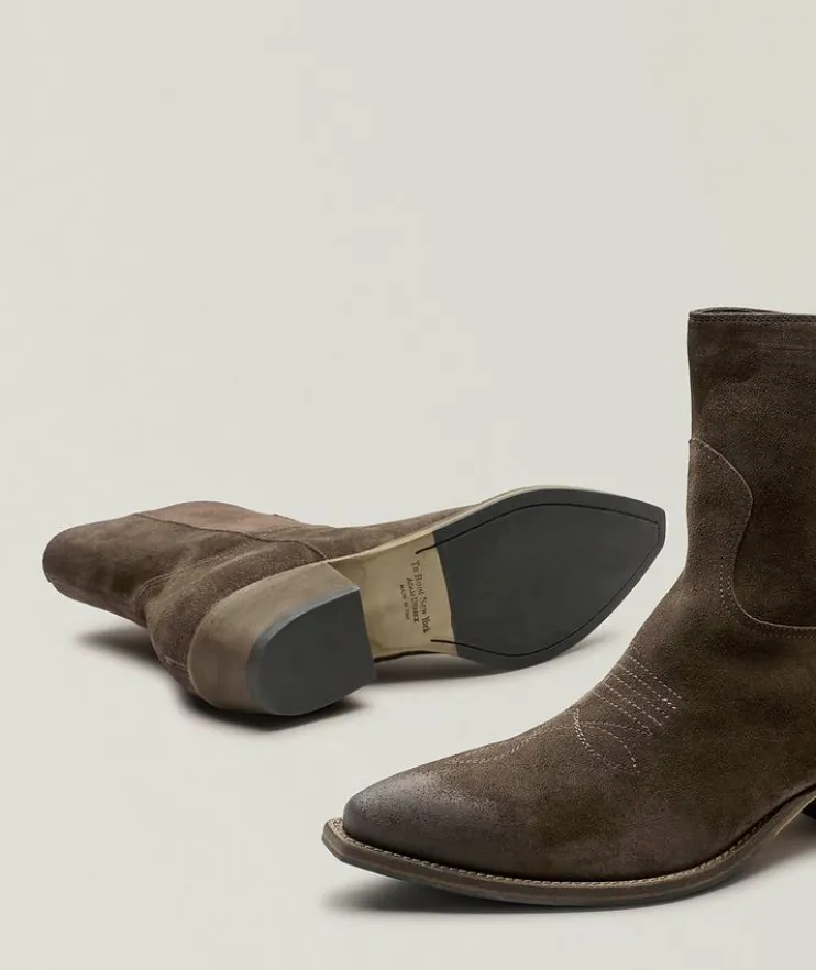 Atticus Burnished Suede Western Boots