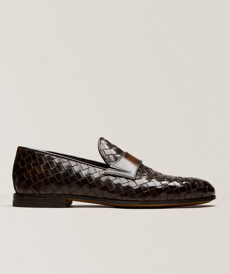 Attraente Woven Leather Loafers