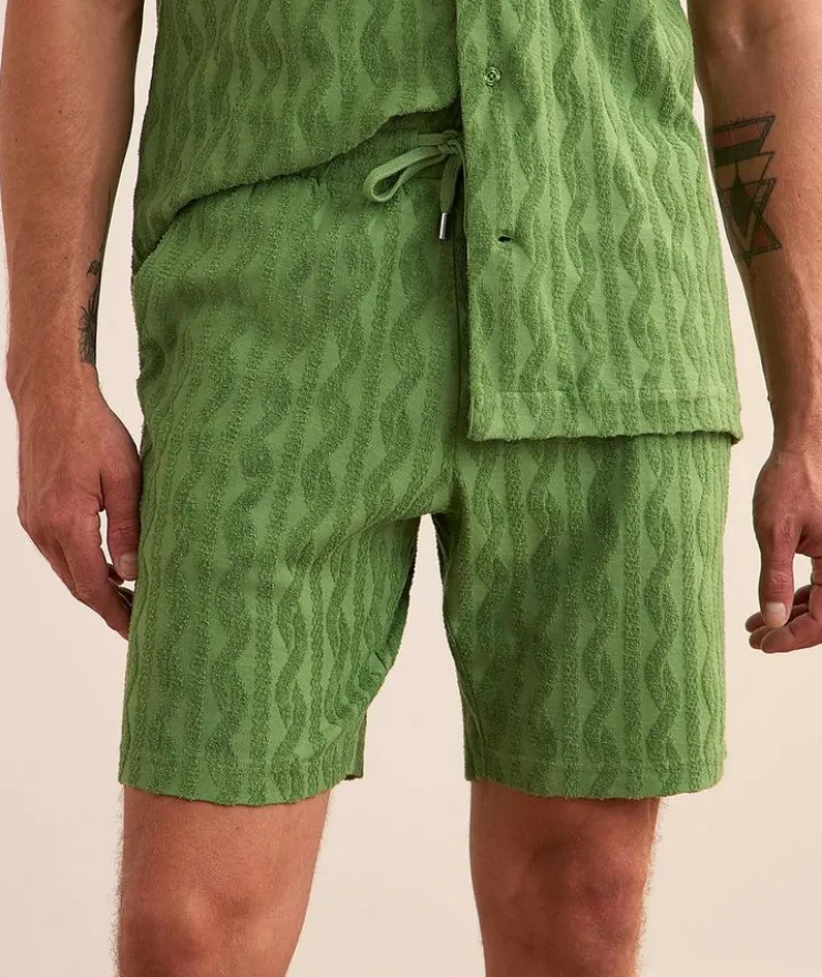 Augusto Terry Jacquard Shorts