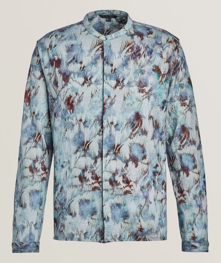 Aurelio Printed Linen Shirt