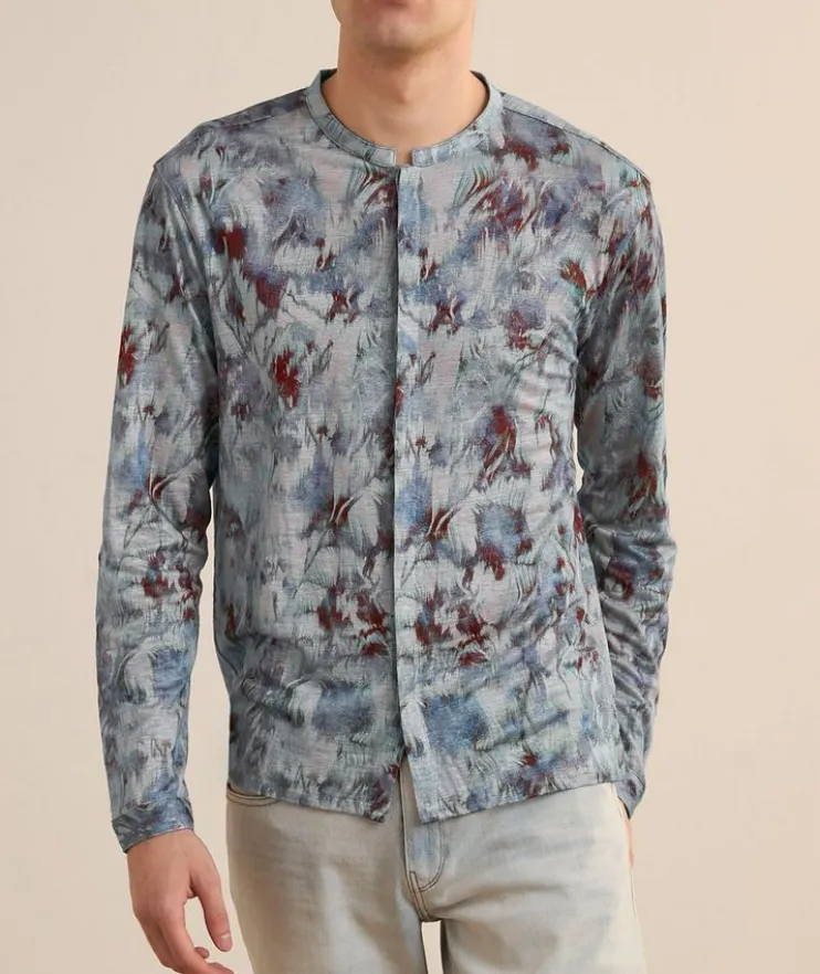 Aurelio Printed Linen Shirt