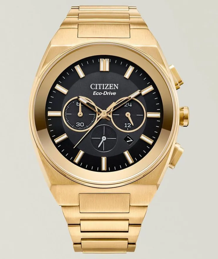 Axiom Eco-Drive Stainless Steel Bracelet Watch