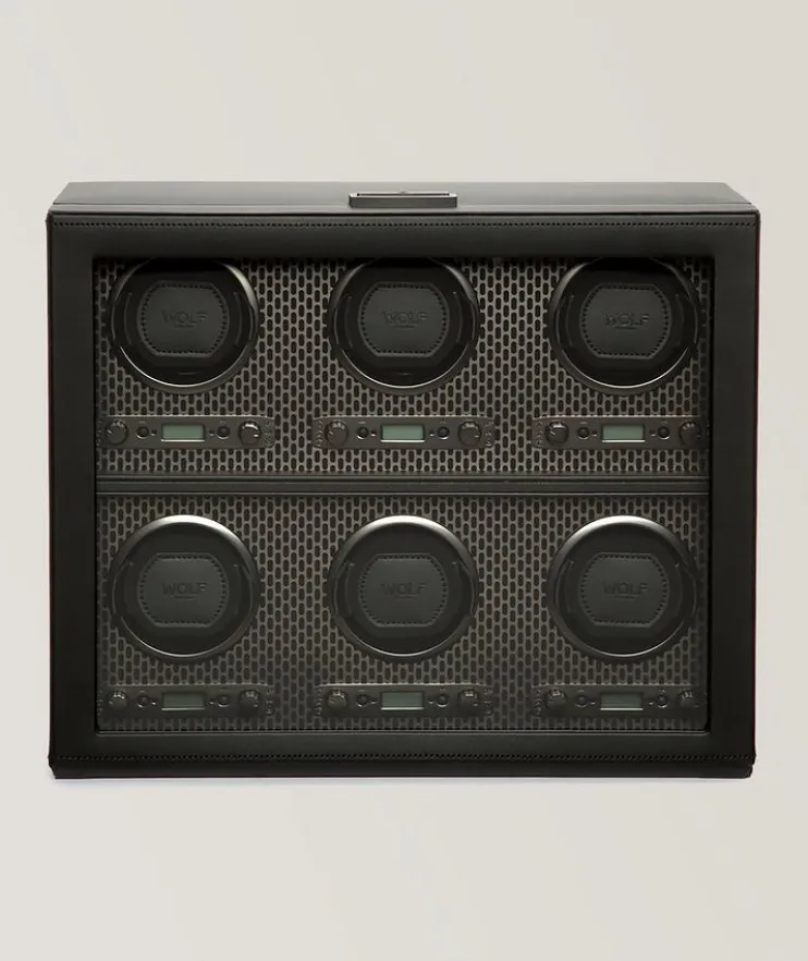 Axis Six Piece Watch Winder With Storage