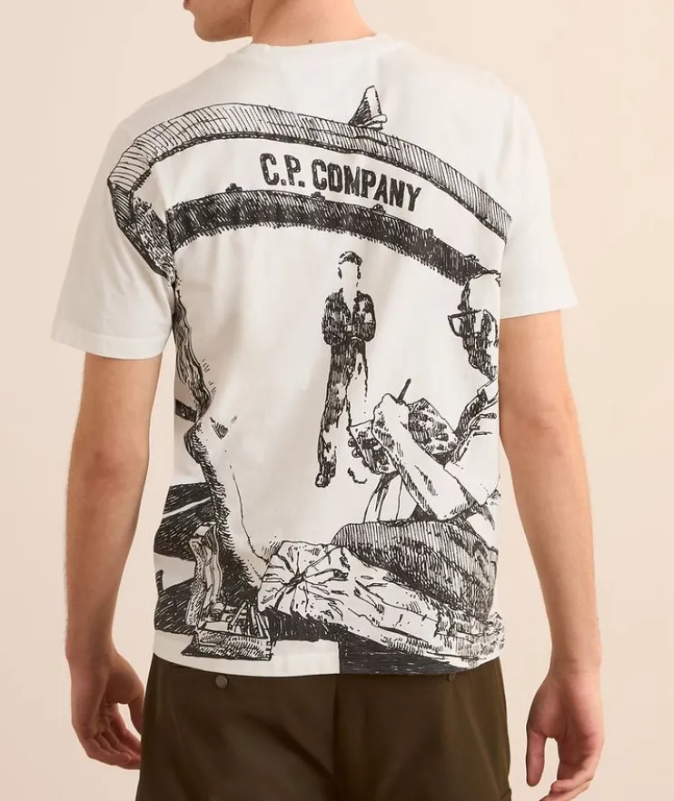 Back Graphic Print Cotton T-Shirt