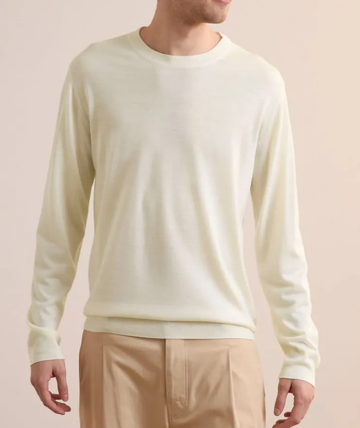 Back Seam Wool Sweater