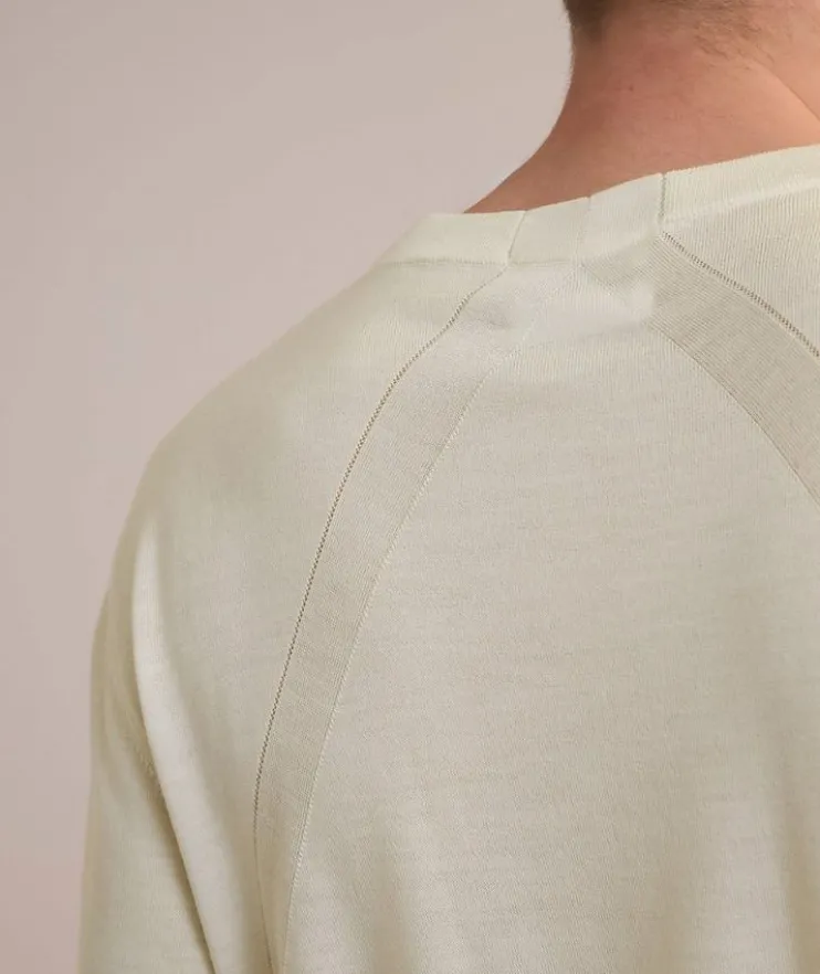 Back Seam Wool Sweater