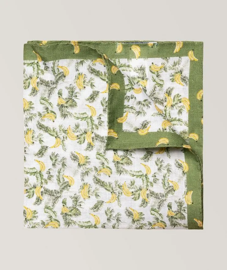 Banana Linen Pocket Square