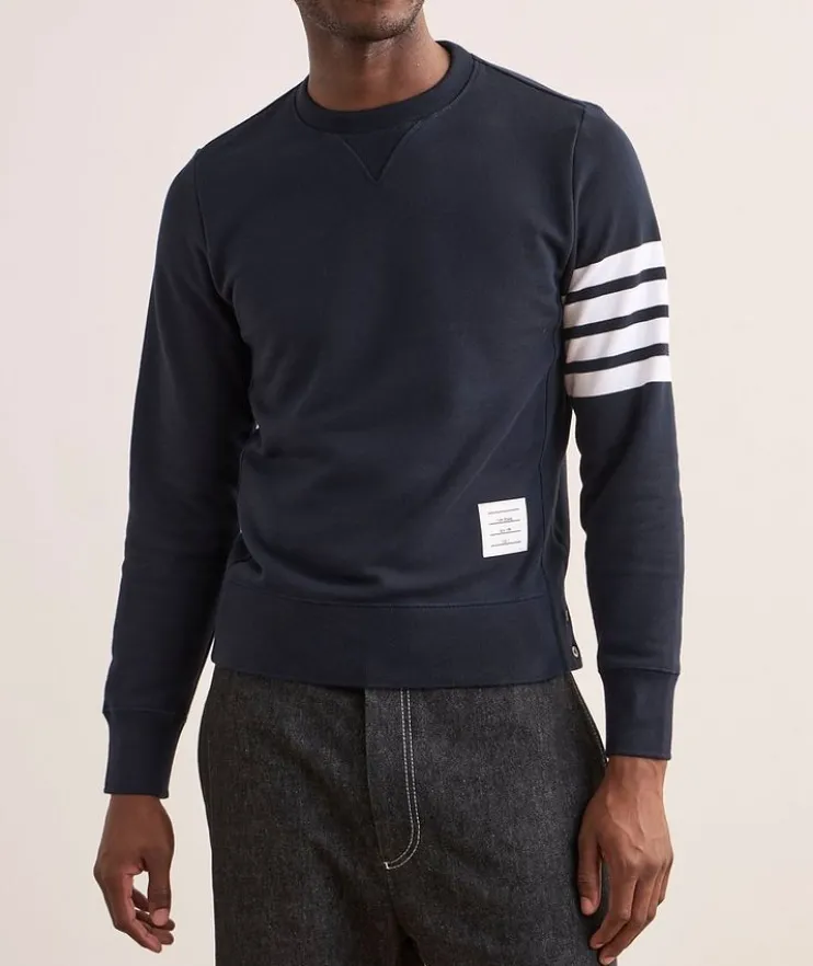 4-Bar Cotton Sweater