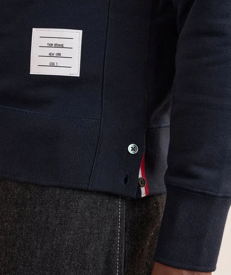 4-Bar Cotton Sweater