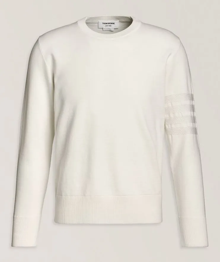 4-Bar Double Face Wool-Blend Sweater