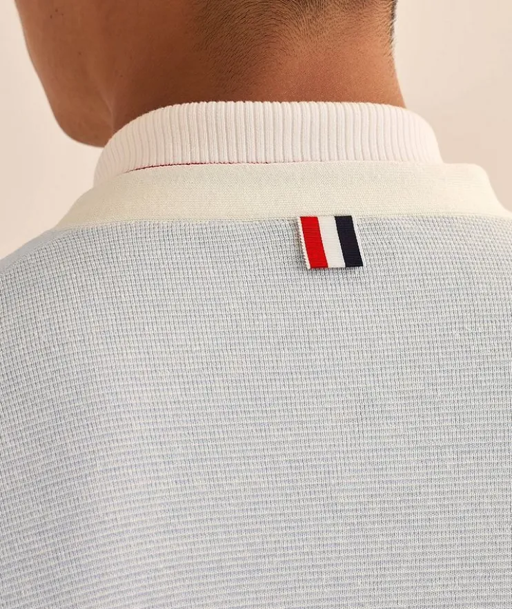 4-Bar Linen-Cotton Cardigan