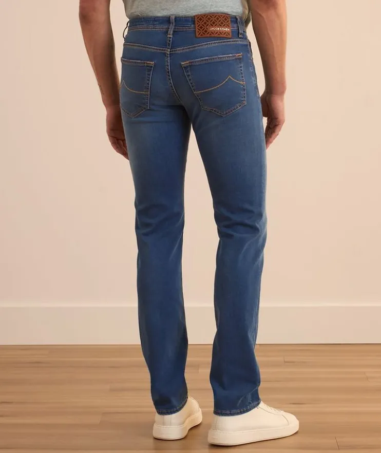 Bard Cutout Patch Slim-Fit Jeans