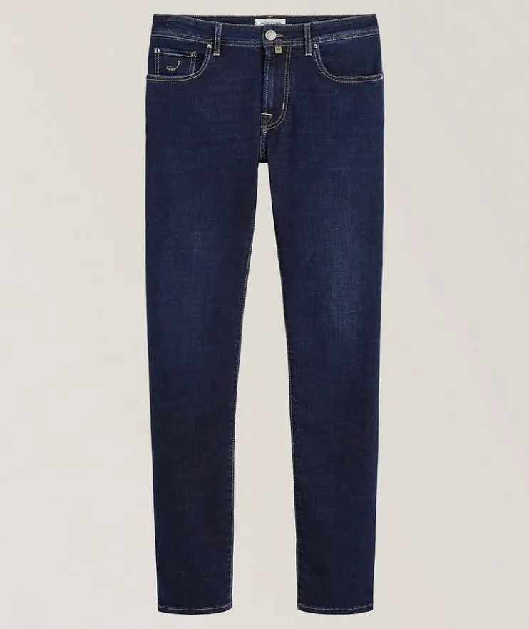 Bard Embossed Patch Slim-Fit Jeans