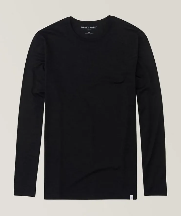 Basel Long-Sleeve Stretch-Micromodal T-Shirt