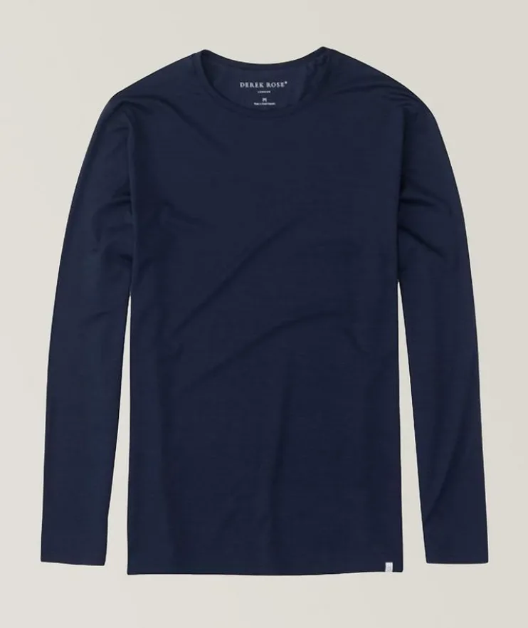 Basel Long-Sleeve Stretch-Micromodal T-Shirt