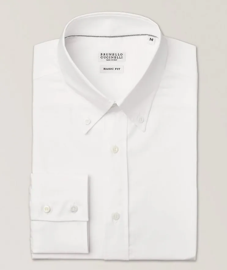 Basic Fit Oxford Cotton Button-Down Shirt