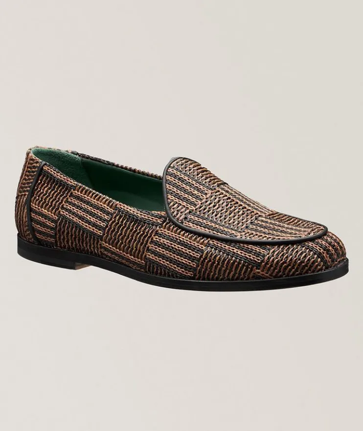 Belgee Raffia Loafers