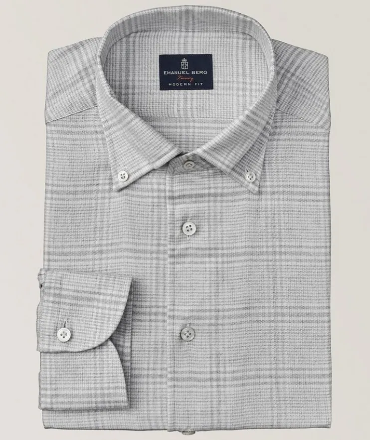 Bellagio Check Flannel Twill Dress Shirt