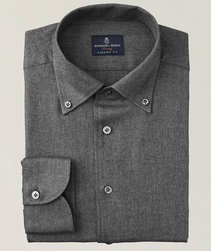 Bellagio Herringbone Flannel Shirt