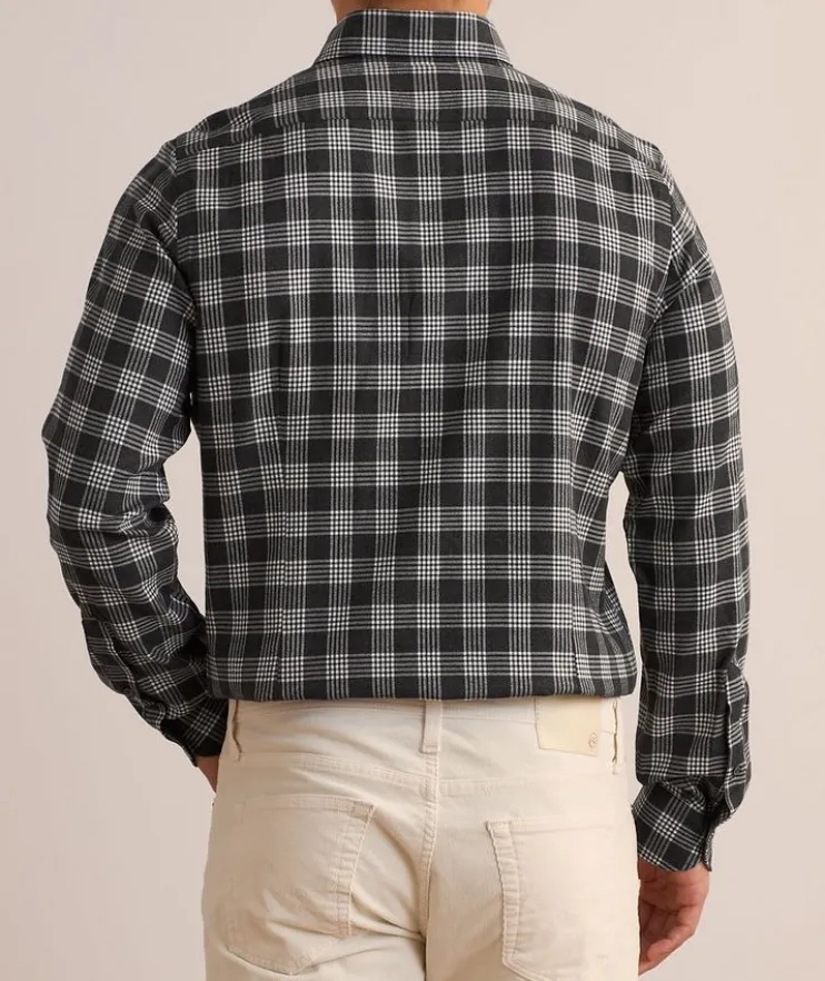 Bellagio Modern Fit Flannel Dress Shirt